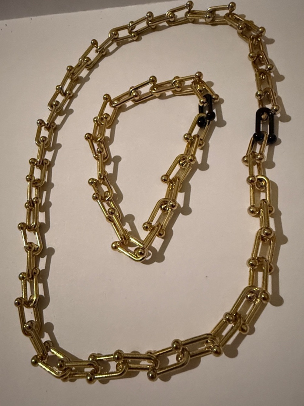 Allie+Bess Daisy Gold Tone Chain Necklace and bracelet